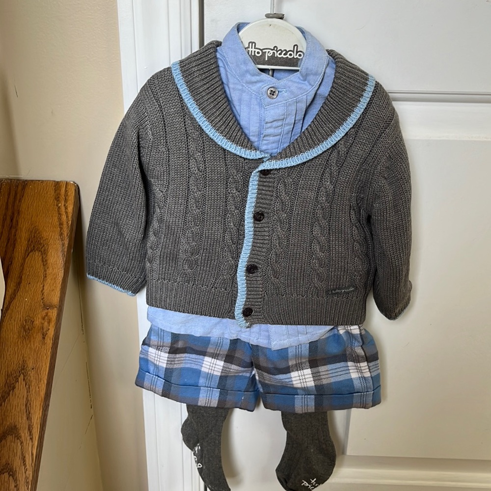 New without tag Tutto Piccolo set 4 pieces short for girl.